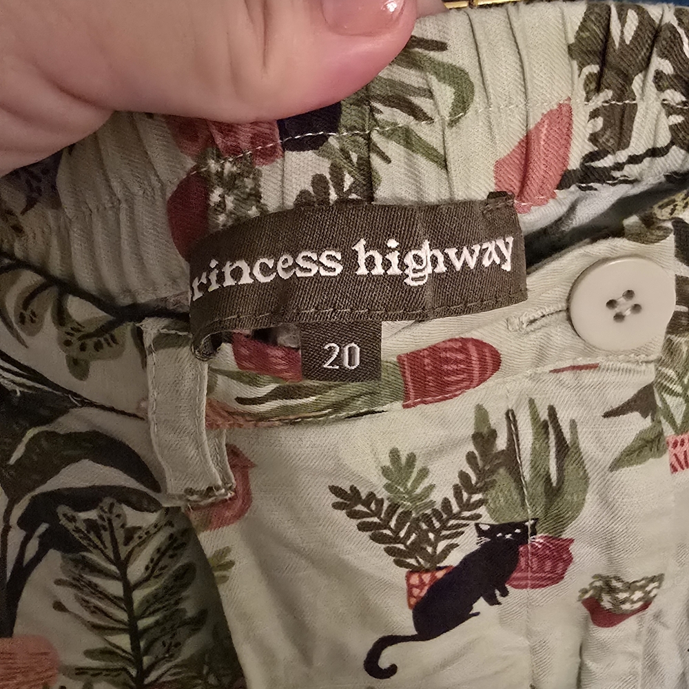 Princess Highway Culotte Pants In House Cat - Picture 5 of 8